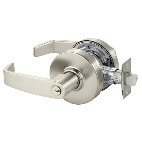 Sargent Grade 2 Storeroom/Closet Cylindrical Lock, L Lever, Conventional Cylinder, Satin Nickel Finish 28-7G04 LL 15 - main